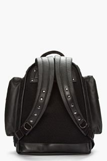 Givenchy Black Leather Structured Backpack for men