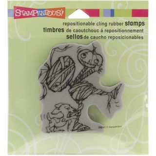 Stampendous Halloween Cling Rubber Stamp Mumeek