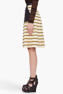 Proenza Schouler Beige Striped Skirt for women