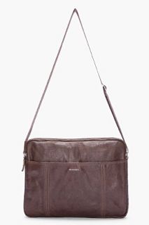 Diesel Brown Leather Foxy Bag for men