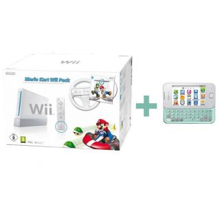 Pack Wii Mario Kart + SAMSUNG S5330 WAVE 533 Blanc   Achat / Vente