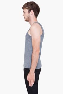 Diesel Grey Umtk Johnny Tank Top for men