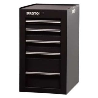 Proto J451934 5BK SC Side Cabinet, 19 In, 5 Dr, Black