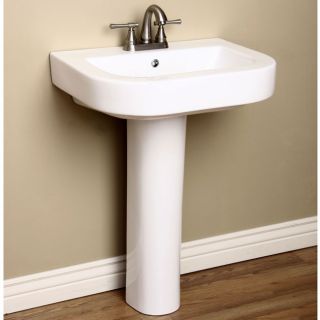 Baden Bath White Pedestal Sink