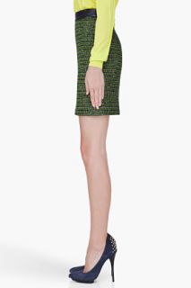 Proenza Schouler Green Tweed Miniskirt for women