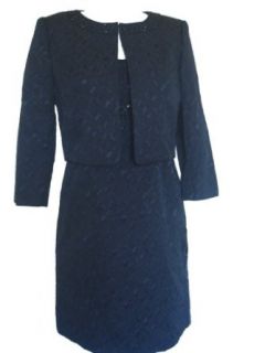 TAHARI Bead Embellished Jacquard Jacket/Dress Suit
