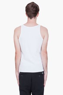 Diesel White Umtk Johnny Tank Top for men