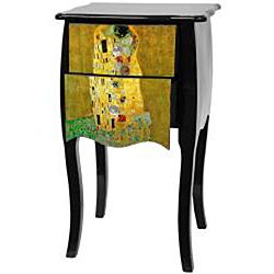 Klimt The Kiss Two Drawer Cabinet (China)