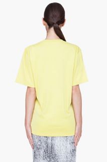 Maison Martin Margiela Oversize Yellow T shirt for women