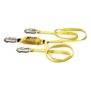 Miller By Honeywell 8798/6FTYL Lanyard, 2 Leg, Polyester, Yellow