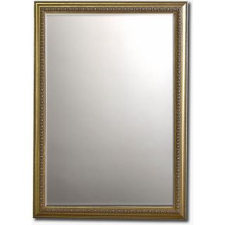 Rococo Silver Framed Beveled Wall Mirror
