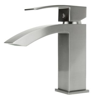 Square Single Hole Brushed Nickel Bathroom Faucet Today $184.99 3.7