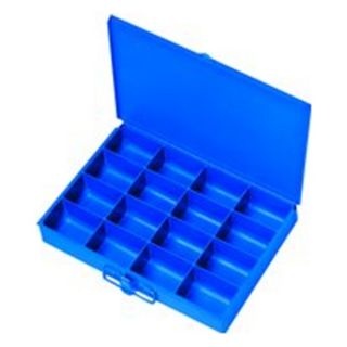 Durham 209 10 9 1/4 x 13 1/8 x 2 Blue Small 16 Section Compartment