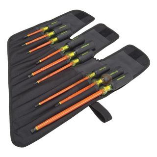 Greenlee 0153 01 INS Insulated Screwdriver Set, Phillips, 9 Pc