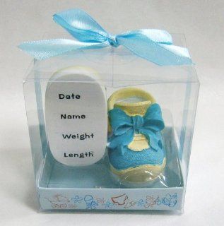 Set of 12 BOY Pair of Baby Shoes Shower Party Favors CB194 BL Baby