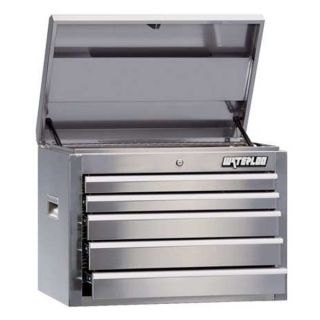 Waterloo TRX2605CSS Tool Box Top Chest, SS, 5 Dr, 27 In