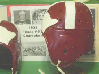 1939 Texas A&M National Champions leather football helmet