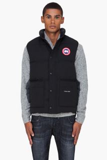 Canada Goose Black Freestyle Puffer Vest for men