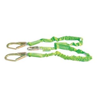 Miller By Honeywell 231M/6FTGN Lanyard, 2 Leg, Polyester, Green