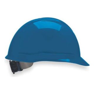 MSA 804946 Hard Hat, FrtBrim, Slotted, 4Rtcht, Blue