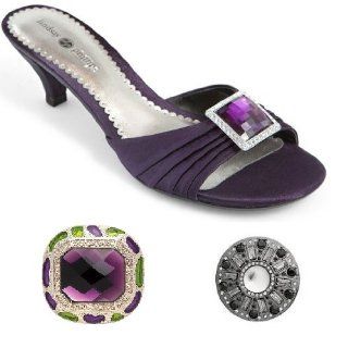 Purple Kitten Heel Shoes and two additional Snaps, Rosealie and Sage