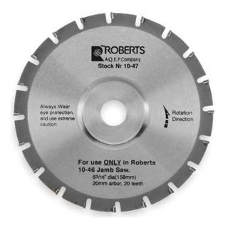 Roberts 10 47 2 Jamb Saw Blade, 6 3/16 In, Carbide Tip