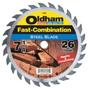 Oldham/US Saw B725C 7 1/4" 26 Tooth Combination Blade, Pack of 10