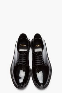 Saint Laurent Black Patent Army 20 Derbys for women