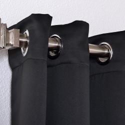 Jet Black Thermal Blackout 96 inch Curtain Panel Pair