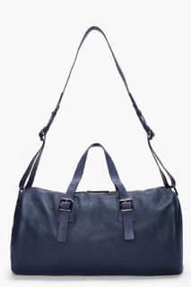 Marc By Marc Jacobs Navy Simple Leather Duffle Bag for men