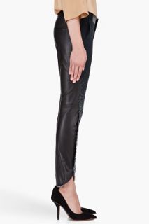 Rag & Bone Black Leather Kutch Jodhpur Trousers for women
