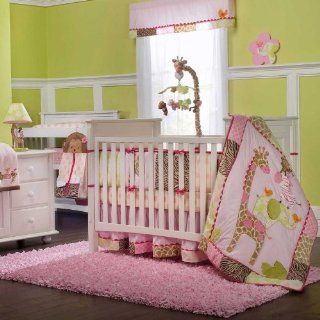 Jungle Jill 5 Piece Baby Crib Bedding Set with Bumper by