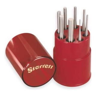 Starrett S565WB Drive Pin Punch Set w/Box, 8 Pc