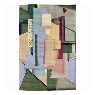 Hand knotted Famous Maker Modern Art Wool Rug (39 x 59) Today $119