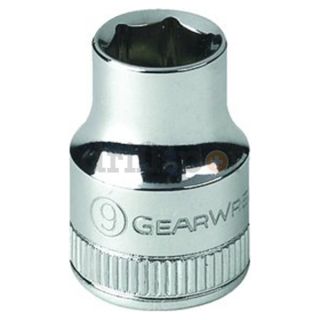Gearwrench 80219 9/16 12Pt 1/4 Drive GEARWRENCH Standard Socket Be