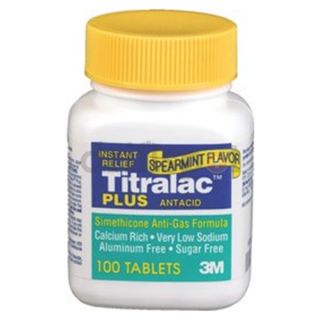 3m Products 00051131539372 360 10 Titralac Plus Antacid (100 Tablet
