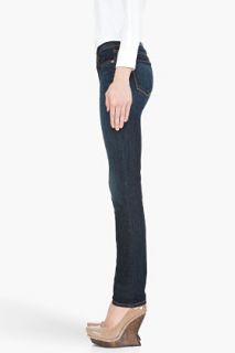 J Brand Indigo Mid Rise Rail Jeans for women