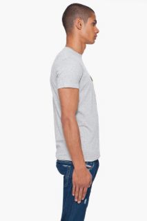 Diesel Grey Latrin T shirt for men