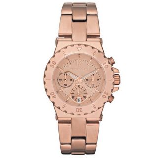 Michael Kors Womens Rose tone Stainless Steel Chronograph Watch Today