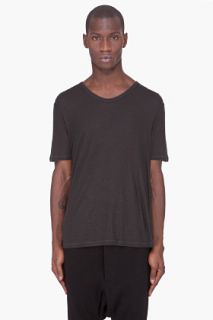 T By Alexander Wang Charcoal Pilly T shirt for men