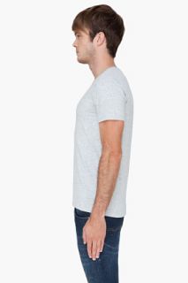 Diesel Grey V neck Jesse T shirt for men