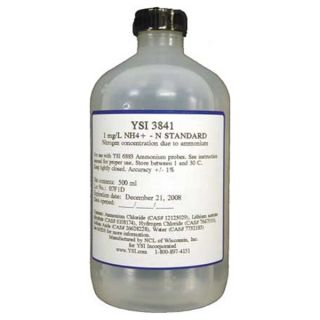 Ysi 3842 Cal Solution, Ammonium, 10 mg/L, 500 mL
