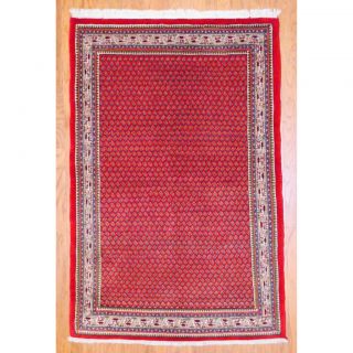 Persian Hand knotted Mir Red/ Ivory Wool Rug (44 x 67) Was $559.99