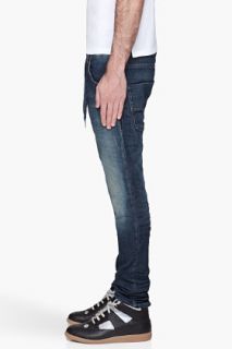 Diesel Indigo Faded Krooley Joggjeans for men