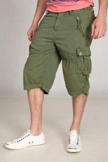 Z Brand  Pea Green Cargo Shorts for men