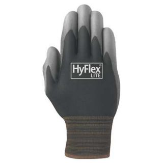 Ansell 11 600 10 Coated Gloves, XL, Black/Gray, PR
