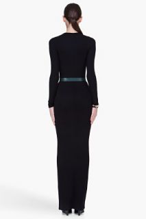 Balmain Long Black Stretch Dress for women