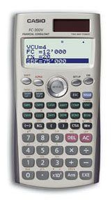 Casio FC 200V Financial Calculator with 4 Line Display