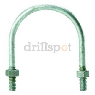 DrillSpot 0156416 1 8 x 18 Pipe Size Zinc Plated Round Bend U Bolt w