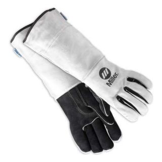Miller Electric 249198 Welding Gloves, MIG, XL, 18 In. L, PR